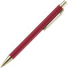 Ручка шариковая Lobby Soft Touch Gold, красная, арт. 18324.50 фото 3 — Бизнес Презент