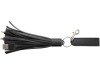 Тканевый кабель для зарядки Tassel 3-в-1, черный, арт. 12396400 фото 2 — Бизнес Презент