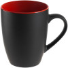 Кружка Bright Tulip, матовая, черная с красным, арт. 10735.35 фото 1 — Бизнес Презент