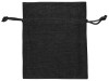 Мешочек подарочный, искусственный лен, малый, черный, арт. 995015 фото 2 — Бизнес Презент