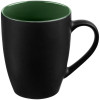 Кружка Bright Tulip, матовая, черная с зеленым, арт. 10735.90 фото 1 — Бизнес Презент