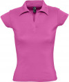 Рубашка поло женская без пуговиц Pretty 220, ярко-розовая, арт. 1835.561 фото 1 — Бизнес Презент