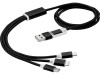 Универсальный зарядный кабель 3-в-1 с двойным входом, черный, арт. 12418090 фото 1 — Бизнес Презент