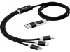 Универсальный зарядный кабель 3-в-1 с двойным входом, черный, арт. 12418090 фото 5 — Бизнес Презент