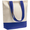 Сумка для покупок на молнии Shopaholic Zip, неокрашенная с синим, арт. 11683.44 фото 1 — Бизнес Презент