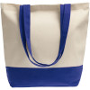 Сумка для покупок на молнии Shopaholic Zip, неокрашенная с синим, арт. 11683.44 фото 2 — Бизнес Презент