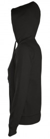 Толстовка женская на молнии с капюшоном Seven Women, черная, арт. 5574.301 фото 2 — Бизнес Презент