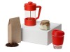 Подарочный набор с кофе, кружкой и френч-прессом Бодрое утро, красный, арт. 700417.01 фото 1 — Бизнес Презент