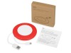 Беспроводное зарядное устройство со встроенным кабелем 2-в-1 Disc, красный, арт. 590901 фото 3 — Бизнес Презент