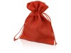 Мешочек подарочный, искусственный лен, средний, красный, арт. 995014 фото 1 — Бизнес Презент