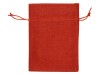 Мешочек подарочный, искусственный лен, средний, красный, арт. 995014 фото 2 — Бизнес Презент