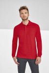 Рубашка поло мужская с длинным рукавом Winter II 210 красная, арт. 11353145S фото 5 — Бизнес Презент