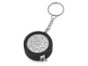 Брелок-рулетка Шина, 1 м., черный/серебристый, арт. 715982 фото 1 — Бизнес Презент