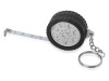 Брелок-рулетка Шина, 1 м., черный/серебристый, арт. 715982 фото 2 — Бизнес Презент