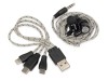 Набор с наушниками и зарядным кабелем 3-в-1 In motion, серый, арт. 700908 фото 4 — Бизнес Презент