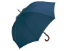 Зонт-трость Fop с деревянной ручкой, нейви, арт. 100040 фото 1 — Бизнес Презент