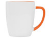 Кружка с универсальной подставкой Мак-Кинни , белый/оранжевый, арт. 872868 фото 4 — Бизнес Презент