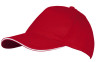 Бейсболка Long Beach, красная с белым, арт. 6538.56 фото 1 — Бизнес Презент