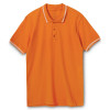 Рубашка поло Virma Stripes, оранжевая, арт. 1253.201 фото 1 — Бизнес Презент