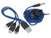 Набор с наушниками и зарядным кабелем 3-в-1 In motion, синий, арт. 700902 фото 4 — Бизнес Презент