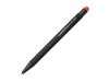 Резиновая шариковая ручка-стилус Dax, черный/оранжевый, арт. 10741704 фото 1 — Бизнес Презент