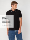 Рубашка поло Virma Stripes, черная, арт. 1253.301 фото 7 — Бизнес Презент