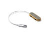 USB-хаб BADOC с корпусом из бамбука и ткани RPET, серый меланж, арт. IA3039S158 фото 1 — Бизнес Презент