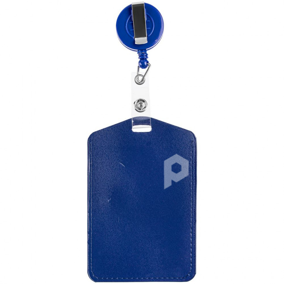 Чехол для пропуска с ретрактором Pennant, синий, уценка, арт. 12762.44 фото 1 — Бизнес Презент