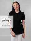 Рубашка поло женская Virma Stretch Lady, черная, арт. 11144.301 фото 9 — Бизнес Презент