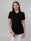 Рубашка поло женская Virma Stretch Lady, черная, арт. 11144.301 фото 4 — Бизнес Презент