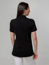 Рубашка поло женская Virma Stretch Lady, черная, арт. 11144.301 фото 5 — Бизнес Презент