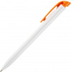 Ручка шариковая Favorite, белая с оранжевым, арт. 25900.62 фото 2 — Бизнес Презент