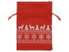Мешочек подарочный новогодний, хлопок, средний, красный, арт. 995018 фото 2 — Бизнес Презент