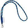 Шнурок для бейджа Tube Long, черный с синим, арт. 14006.34 фото 1 — Бизнес Презент