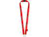 Ремешок Adam с двумя крючками-карабинами, изготовленный из переработанного ПЭТ, красный, арт. 10251821 фото 5 — Бизнес Презент