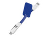 Зарядный кабель 3-в-1 Charge-it, синий, арт. 590912 фото 4 — Бизнес Презент