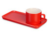 Чайная пара Bristol: блюдце прямоугольное, чашка, коробка, красный, арт. 87142.01 фото 1 — Бизнес Презент