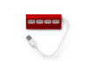 USB-хаб PLERION, красный, арт. IA3033S160 фото 2 — Бизнес Презент