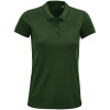 Рубашка поло женская Planet Women, темно-зеленая, арт. 03575264XS фото 1 — Бизнес Презент