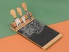 Набор для сыра из сланцевой доски и ножей Bamboo collection Taleggio, арт. 822108 фото 5 — Бизнес Презент