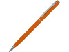 Ручка металлическая шариковая Атриум с покрытием софт-тач, оранжевый, арт. 18312.13 фото 1 — Бизнес Презент