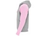 Толстовка с капюшоном Badet мужской, серый меланж/светло-розовый, арт. 10585848XS фото 3 — Бизнес Презент