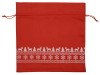 Мешочек подарочный новогодний, хлопок, большой, красный, арт. 995019 фото 2 — Бизнес Презент