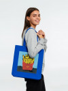 Холщовая сумка «Фри», ярко-синяя, арт. 71267.44 фото 3 — Бизнес Презент
