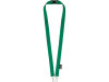 Ремешок Adam с двумя крючками-карабинами, изготовленный из переработанного ПЭТ, зеленый, арт. 10251861 фото 1 — Бизнес Презент