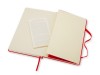 Записная книжка Moleskine Classic (в клетку) в твердой обложке, Large (13х21см), красный, арт. 50511201 фото 4 — Бизнес Презент