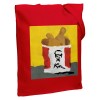 Холщовая сумка «Куриные ножки», красная, арт. 71267.50 фото 1 — Бизнес Презент