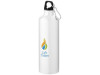 Алюминиевая бутылка для воды Oregon объемом 770 мл с карабином - Белый (P), арт. 10029703p фото 4 — Бизнес Презент