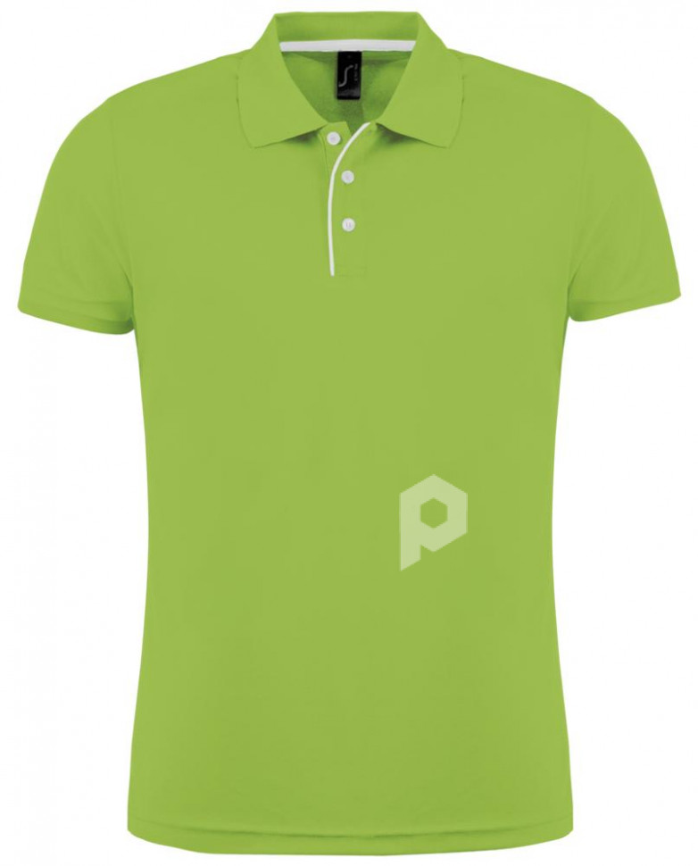 Рубашка поло мужская Performer Men 180 зеленое яблоко, арт. 01180280S фото 1 — Бизнес Презент