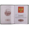 Обложка для паспорта «Питеротерапия», серая, арт. 71374.10 фото 3 — Бизнес Презент